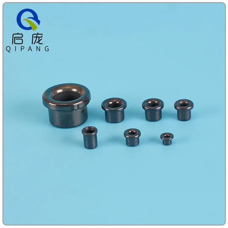 Imagem -05 - Óxido de Titânio Cerâmica Olho Têxtil Máquina de Enrolamento Resistente ao Desgaste do Grânulo de Porcelana 6.4x6.8x4 Resistente ao Desgaste do Grânulo Magnético 10 Pcs