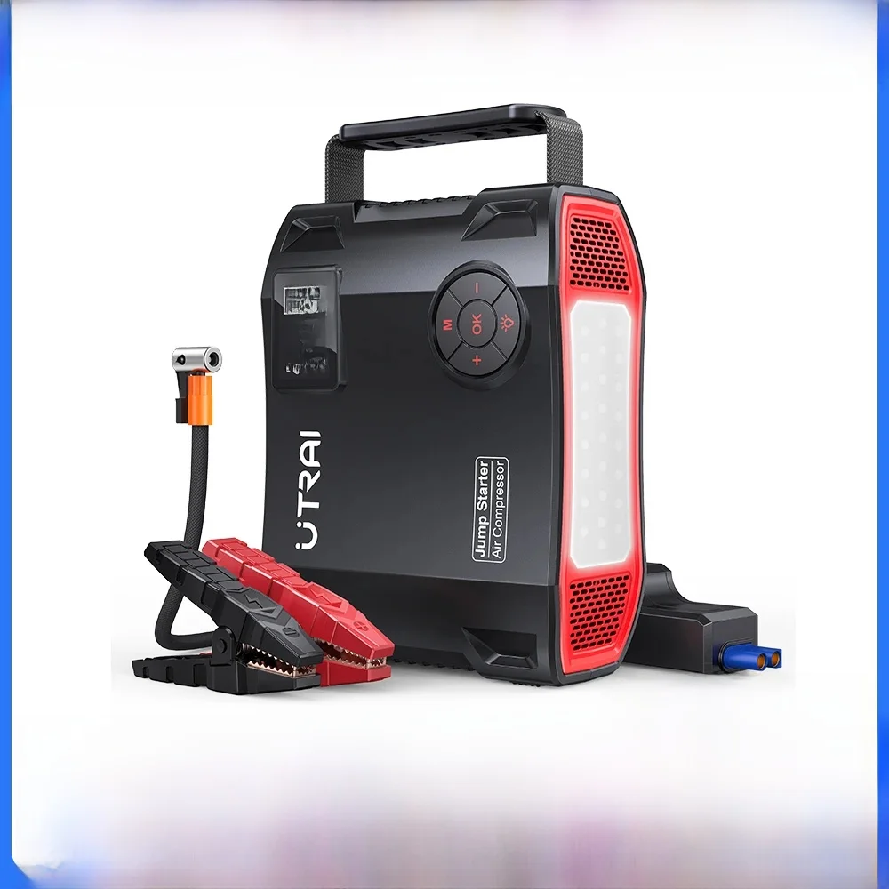 UTRAI Jump Starter 4 w 1 pompa sprężarka powietrza 2000A Power Bank 12V cyfrowy inflator do opon 150PSI awaryjne wzmocnienie akumulatora — zdjęcie 2