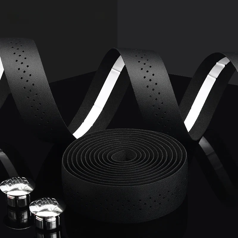 AliExpress riderace Bicycle Handlebar Tape MTB Road Bike PU Leather Perforated Belt Breathable Cycling Handle Bar Wrap Straps Fixed Gear Belt