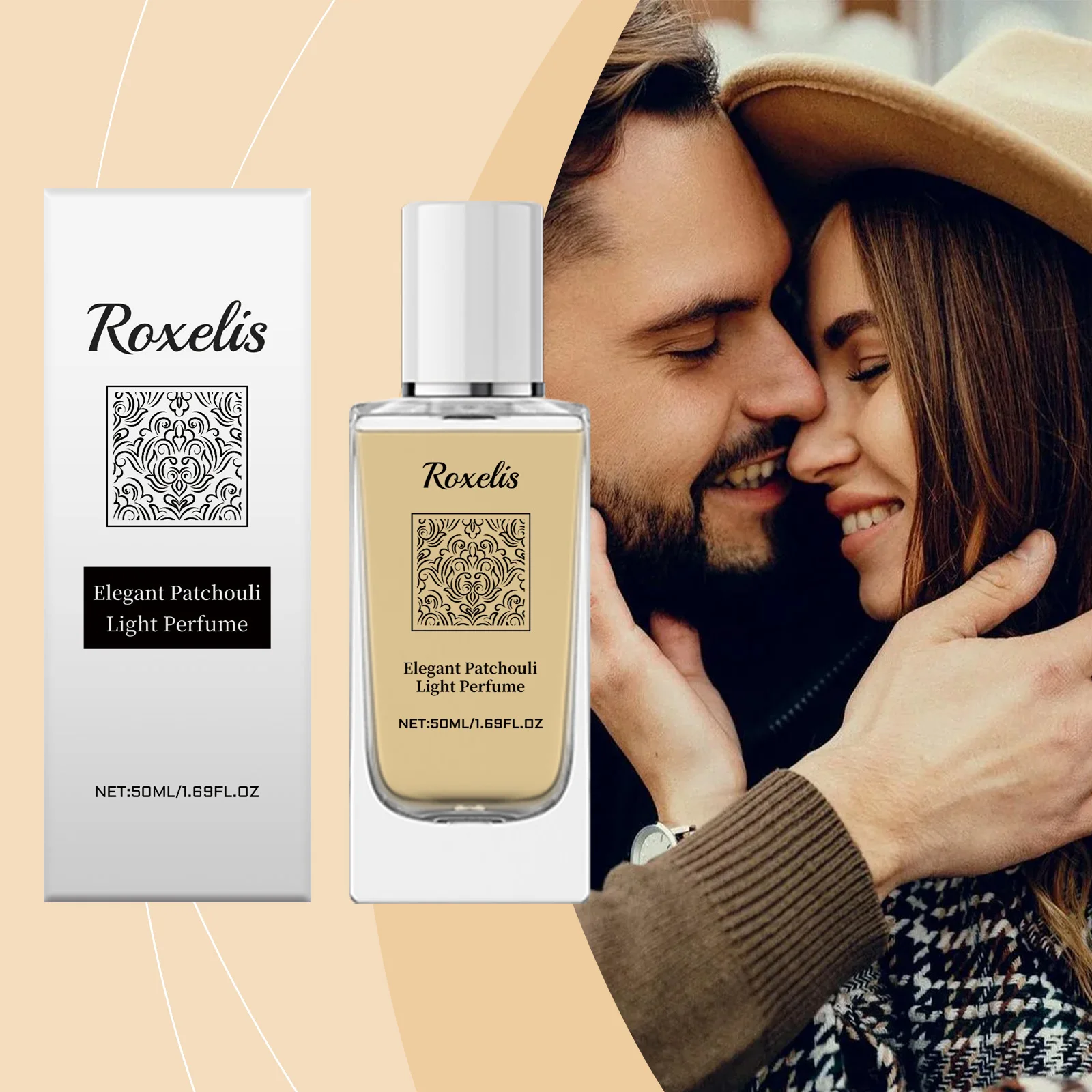 

Roxelis элегантный пачулитный парфюм, светлый аромат, нежный, элегантный, портативный, очаровательный, ароматный, парфюмерный спрей