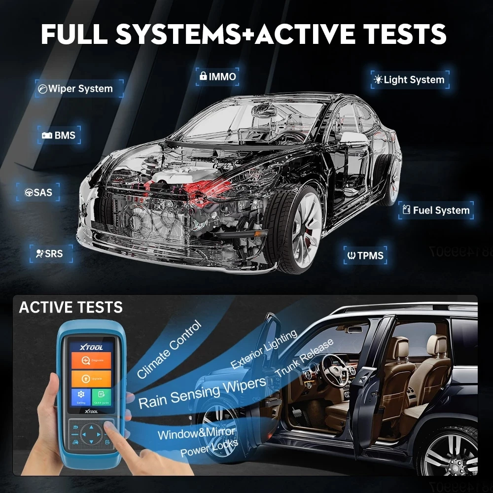 XTOOL PS701PRO All System Diagnostic Tools for Toyota for Nissan for Japanese Obd2 Scanner Bi-directional Lifetime Free Update