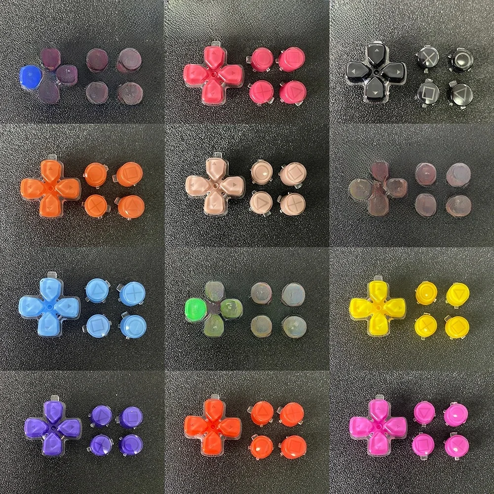 Pièces de rechange pour contrôleur PS5, Dpad et ABXY Jelly Button, clé de déclenchement, pour PS5 V1 V2 V3, option et boutons de partage