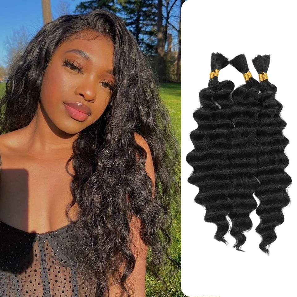 Synthetic Hair Extensions Soft 2Pcs Loose Wave Bulk Hair 24 Inch Braids Ponytail Crochet Hair Ombre Orange Hair Extensions