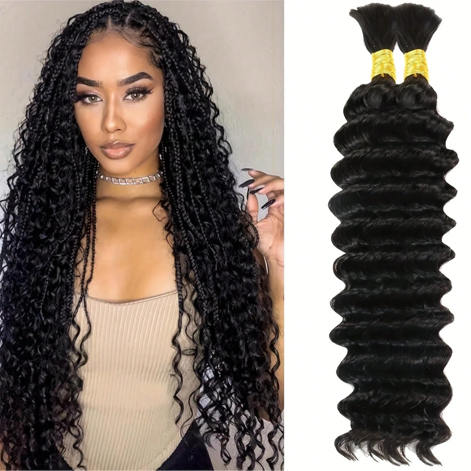 

Наборы натуральных волос Deep Wave Curly, бирманские кудрявые волосы, водная волна, необработанные натуральные волосы для наращивания, 2, 3, 4 пряди