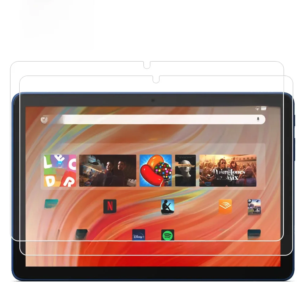 2 sztuki HD odporne na zarysowania zabezpieczenie ekranu szkło hartowane dla zupełnie nowego Amazon Fire HD 10 2023 10,1-calowa folia ochronna na tablet — zdjęcie 2