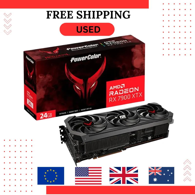 PowerColor Radeon RX 6800 XT 16GB Red Dragon GDDR6 Video Graphics Card GPU