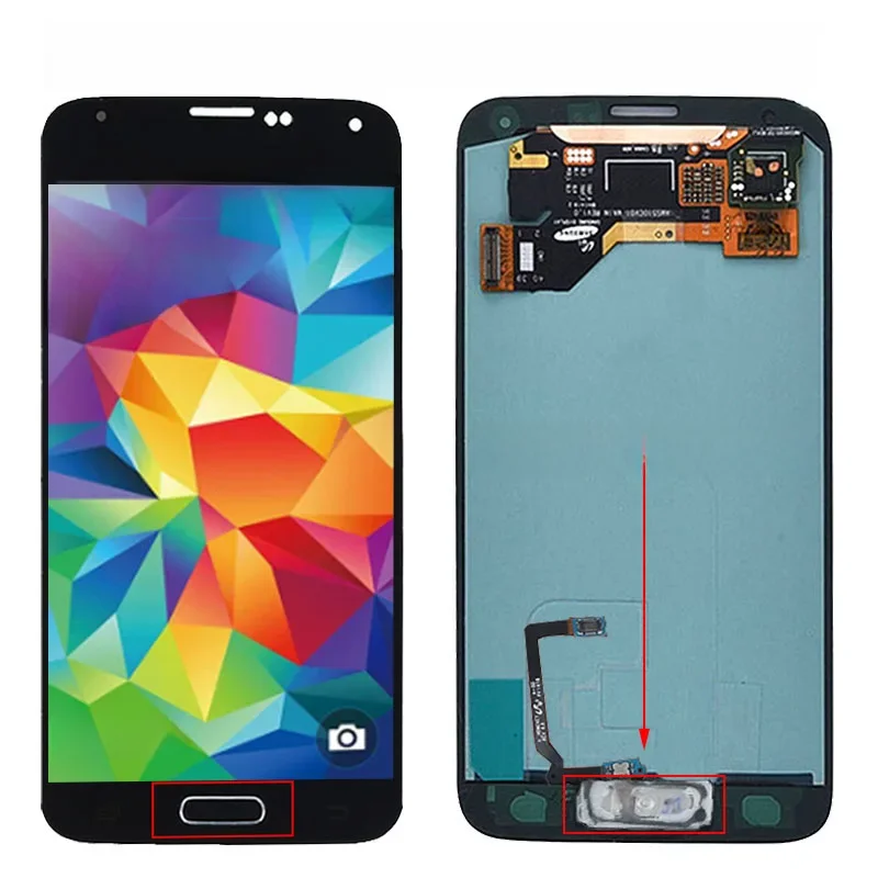 5.1 'super AMOLED S5 LCD do Samsung S5 i9600 G900A ekran dotykowy z przyciskiem Home do naprawy Samsung S5 LCD — zdjęcie 2