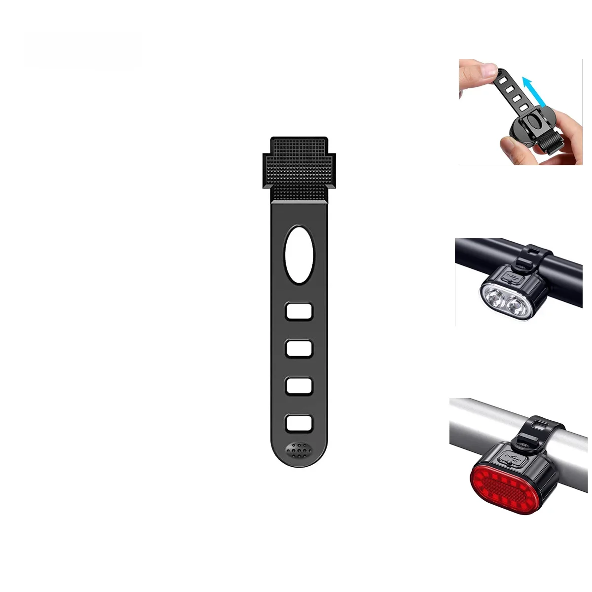 AliExpress NONE 5 Pcs Bicycle Silicone Fixed Strap Bandage Bike Light Rubber Band Mount Holder For Bicycle Accessories