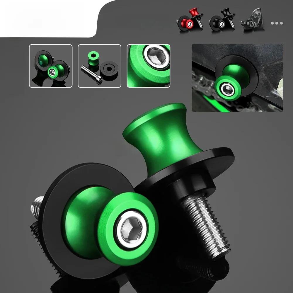 Vis de support de bras oscillant M8, accessoires de moto, curseur de bobines pour KAWASAKI Z650 Z800 Z900 Z1000 Z1000SX ZX6R ZX10R NINJA 650 400