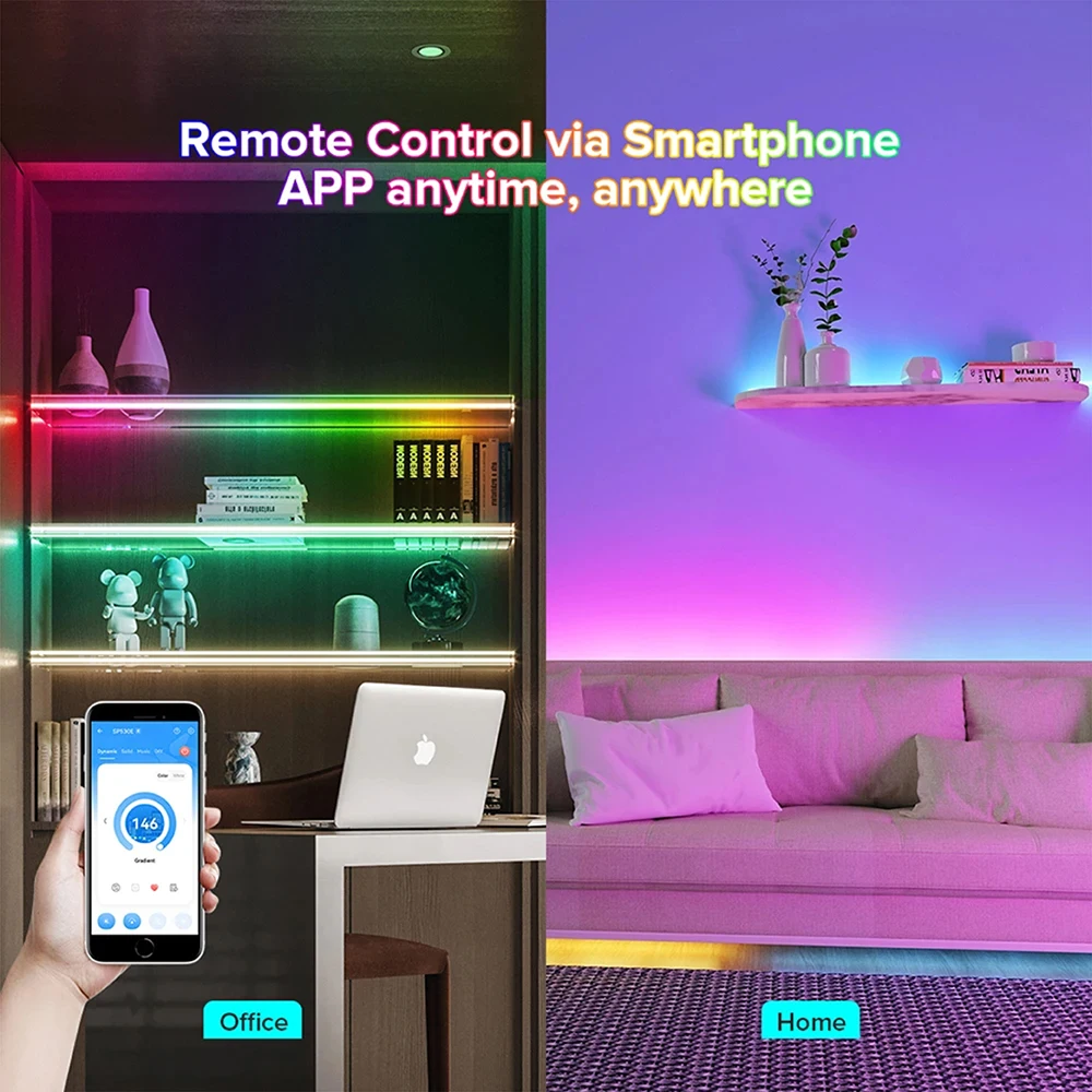 SP63XE コントローラー LED Bluetooth 音楽アプリ機能 630 SPI/PWM シングルカラー RGBCCT ドライバー 2.4G Bluetooth アプリ制御対応