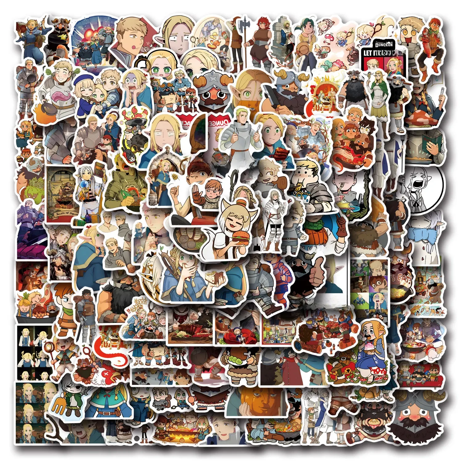 AliExpress GOGOTU 10/30/55/110PCS Delicious In Dungeon Cartoon Stickers Anime Graffiti Sticker DIY Luggage Laptop Phone Guitar Bike Decal Kids Toy