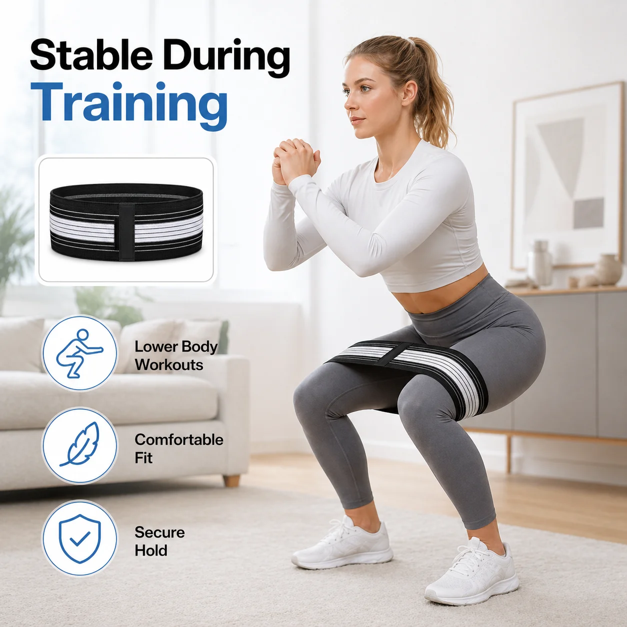 Fabric Resistance Band for Leg - огляд і ціна Stretch Strap Yoga