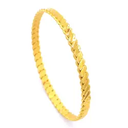 2 Pieces 22K Gold Plated Women Bracelet Jewelry Accessory Burma Casual Wedding Engagement Gift Elegant New Fashion 1st Class Qua