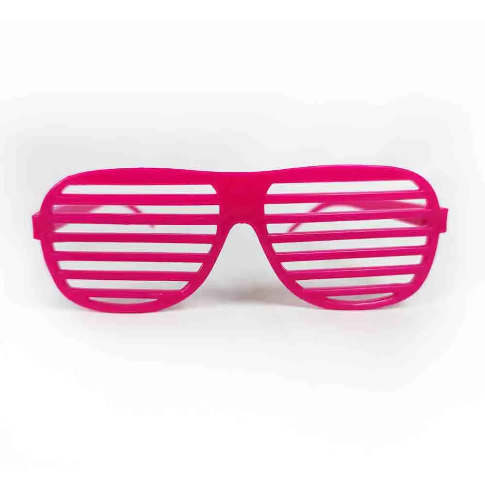 Neon Farbe Shutter Brille 80er Jahre Party geschlitzte Sonnenbrille Kinder Geschenk Erwachsene Rock Pop Star Disco Dress-up 90er Jahre Retro Party liefert – Detail 9