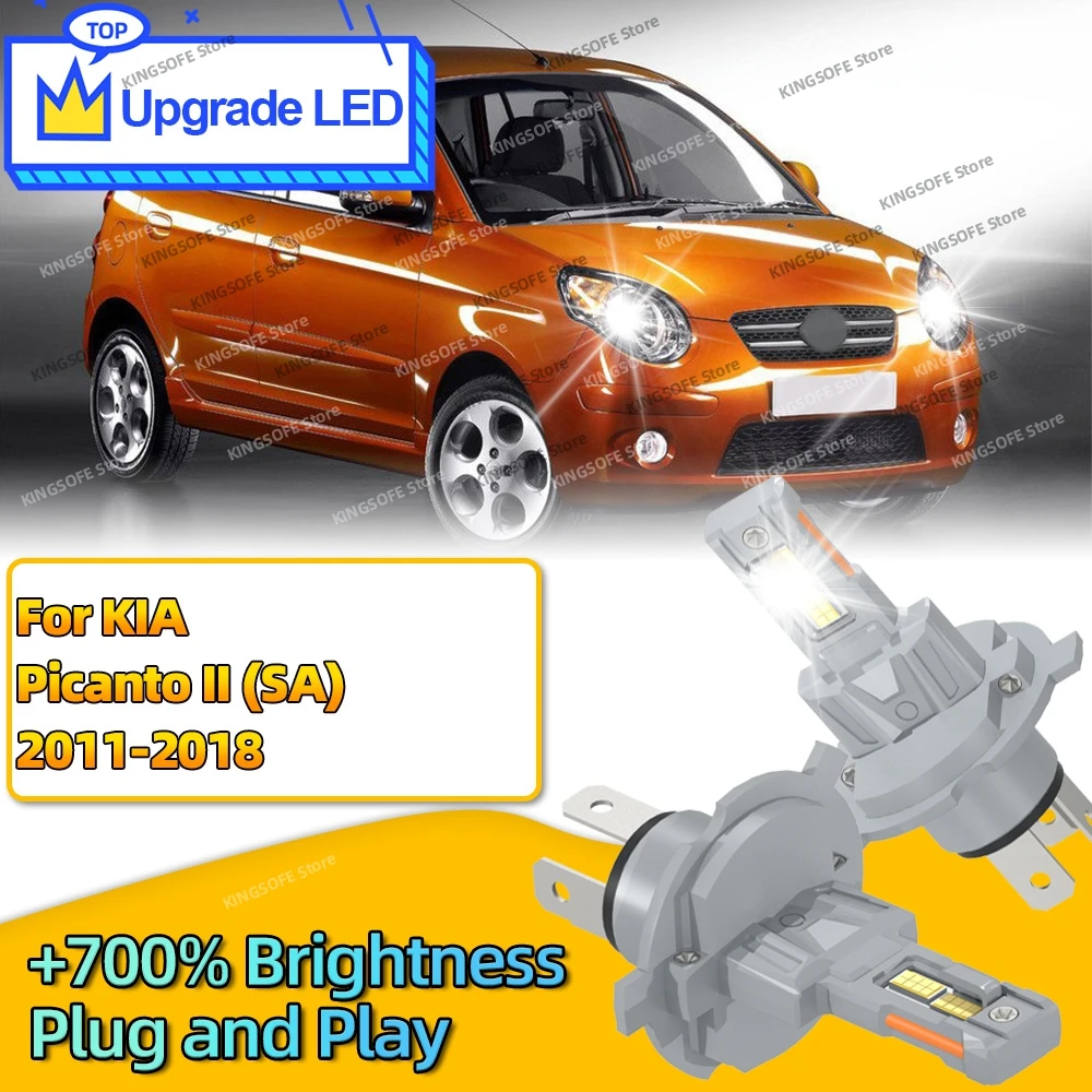 

2Pcs Turbo LED Bulbs High Power 180W Car Headlight 6000K Lamp For KIA Picanto II SA 2011-2018 2012 2013 2014 2015 2016 2017