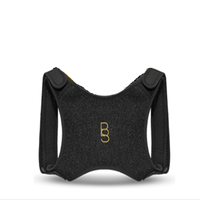 High Quality 3-in-1 lumbar Brace Posture corrector Straight Posture Support Belt Adjustable lumbar Strap Black L-XL Size
