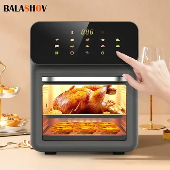 Image 12L Electric Air Fryer Large Capacity Multi-function Convection Oven Deep Fryer Without Oil Kitchen LED Touch BPA Free 1300W