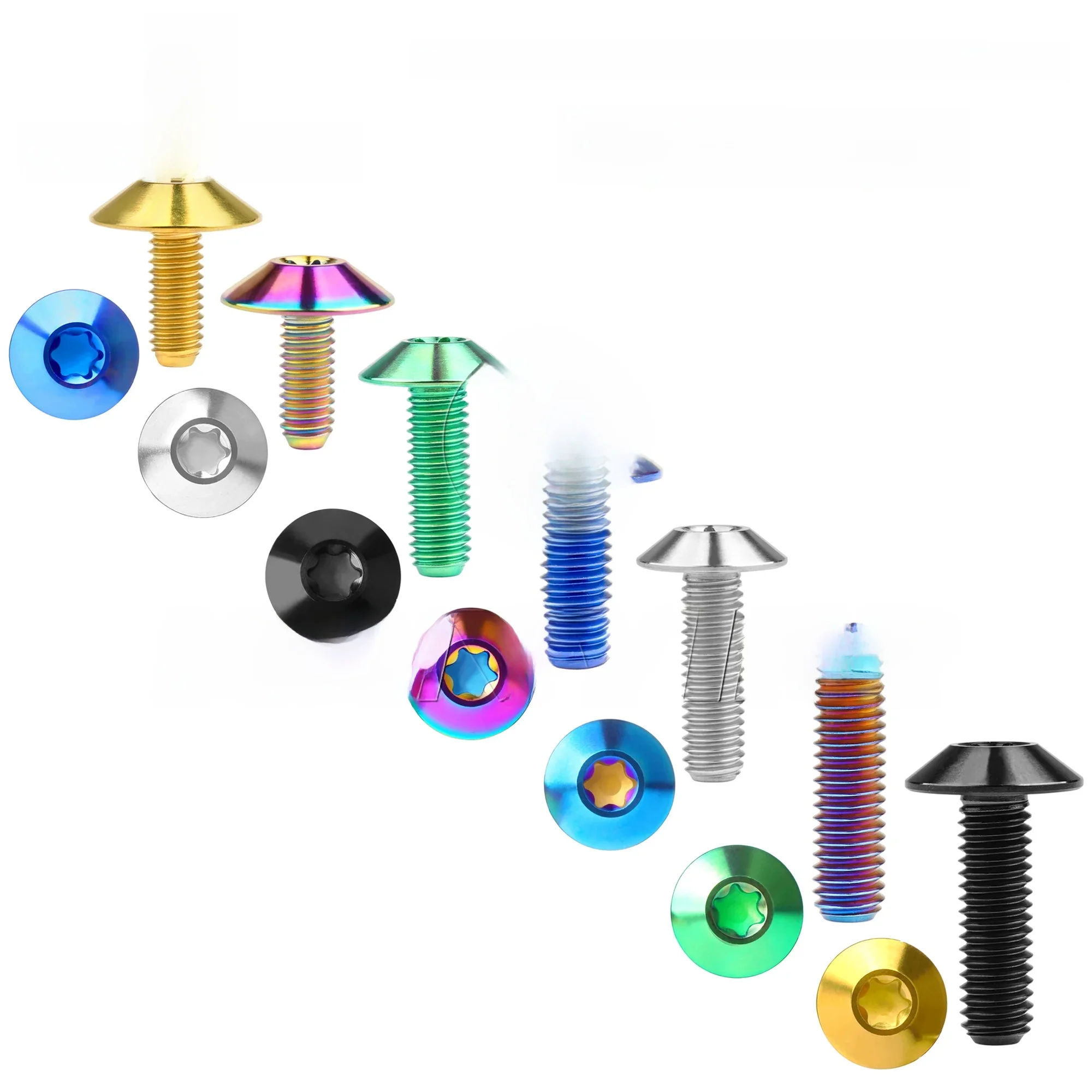 AliExpress Wanyifa Titanium Bolts M4 M5 M6x10/12/15/20/25/30/35mm  Head Screws for Bicycle And Motorcycle Parts Accessories 10pcs/15pcs