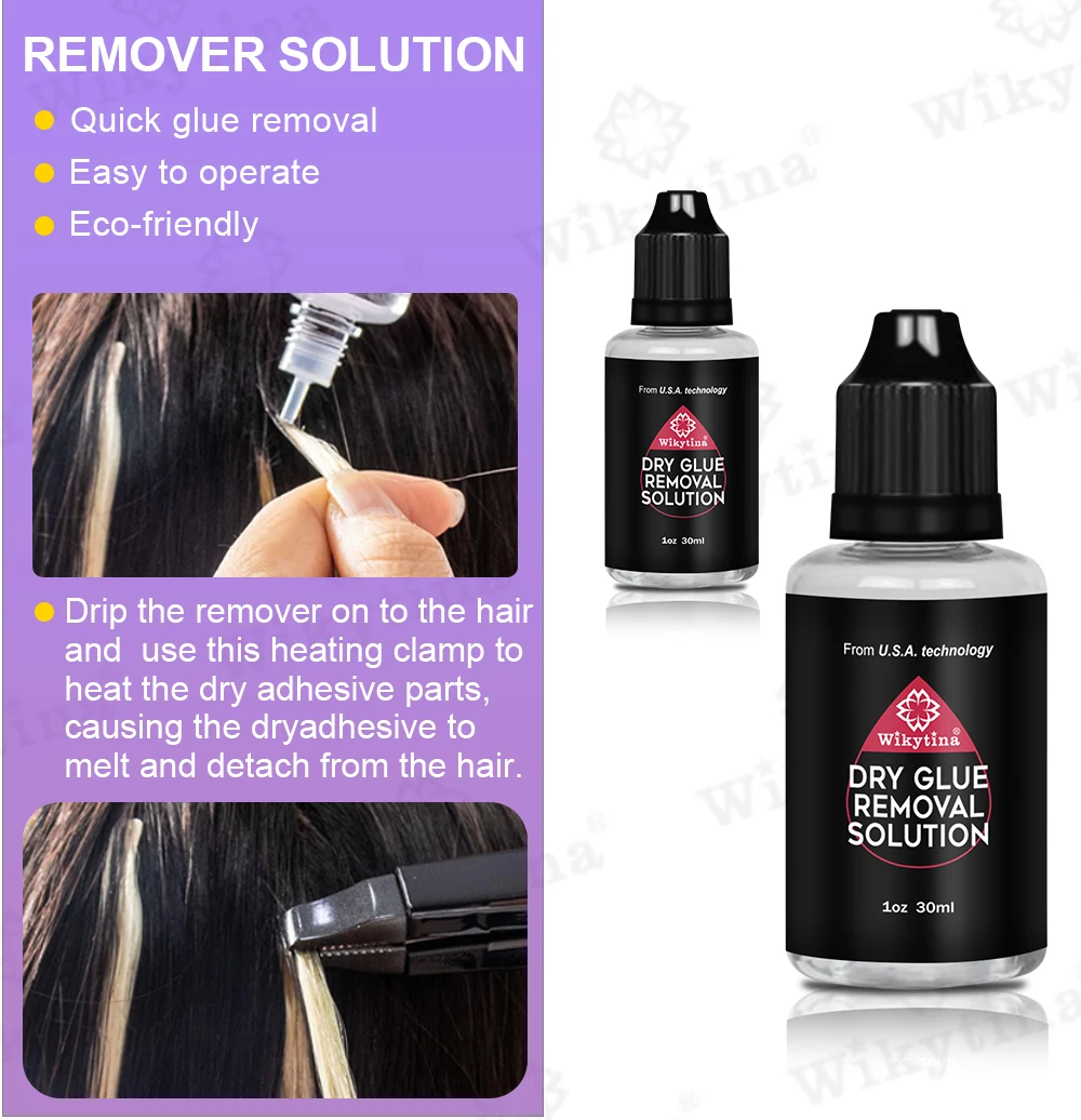 Wikytina V Light UV Light Hair Extension Kit Tools Set, Combo, UV Glue Remover Machine - Premium Salon Styling Tools Set Upgrade