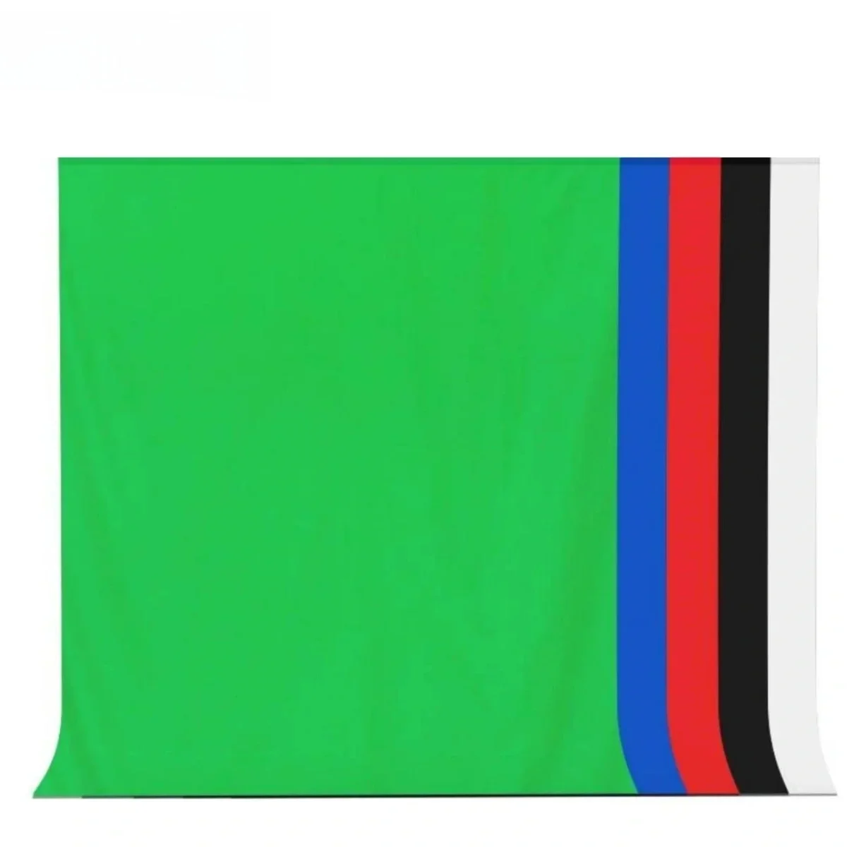 Tło fotograficzne GAINVANE, biało-czarno-zielone, bawełniane, tekstylne, muślinowe, do fotografii studyjnej, chroma key. — zdjęcie produktu 7