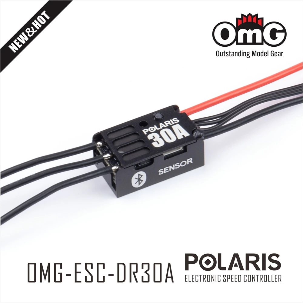 OMG Sensored Brushless Electronic Speed Controller Car For Drifting And Racing RC Cars 1(PC) OMG-POLARIS DR-30A