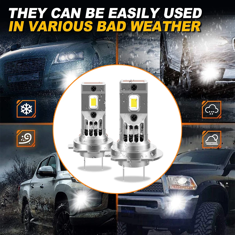H7 LED Car Headlight Bulb Canbus 120W 20000LM Motorcycle Headlamp 6000K 12V For Bmw S1000xr 2009-2016 2017 2018 2019 2020 2021