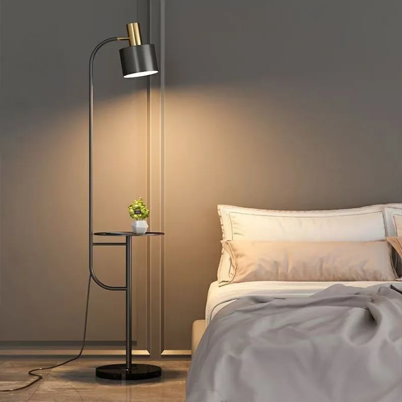 Bedroom LED floor stand Muse appearance stand lighting tricolor light