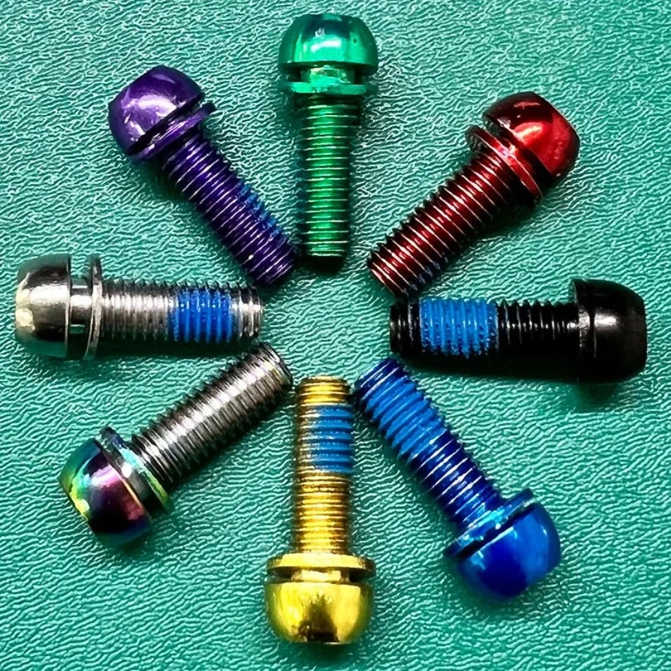AliExpress NONE M6x18 Bicycle Colored Stem Bolts Mountain/Road Bike Hexagon Head Seatpost Clamping Brake Fixing Accessories Kit NFOX New Upgrade