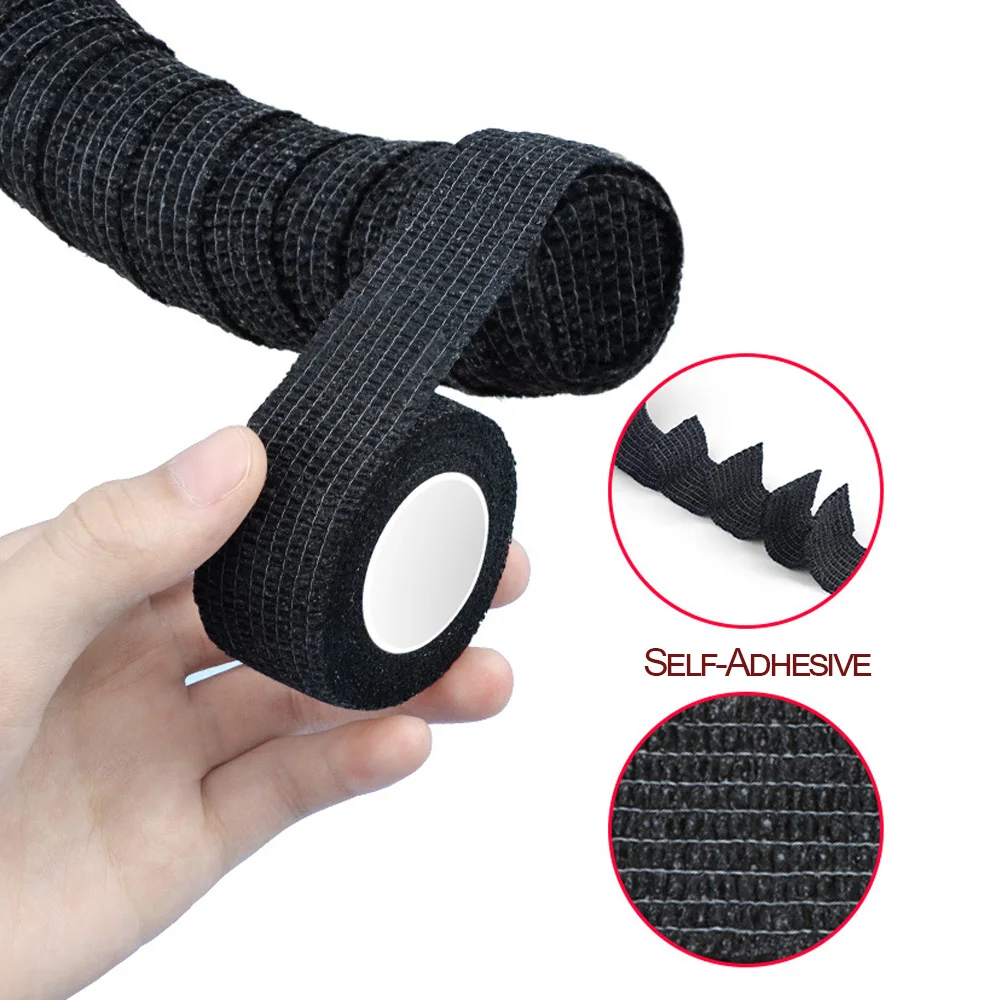 Elastic bandage for Horizontal bar Self-Adhesive Anti-Slip Sleeve Wrapped Straps for Dumbbell Barbell Anti Wear Protection