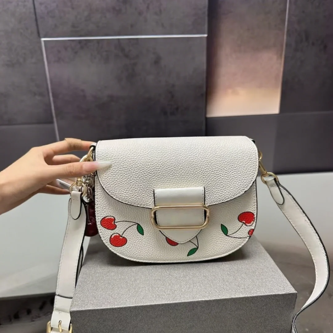 

2025 New and Fashionable Cherry Pillow High-quality and Multifunctional Accessory Handheld Crossbody Printed Bag XM022