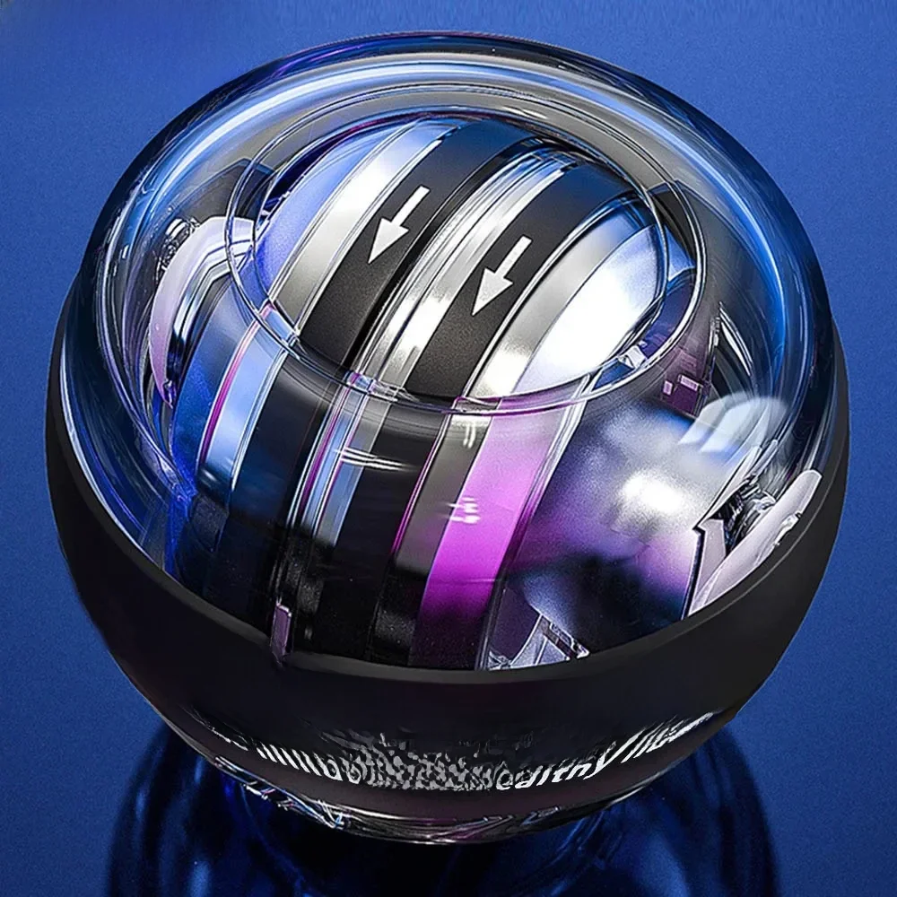 Nouveau LED Gyroscopique Powerball gamme de démarrage automatique Gyro puissance boule de poignet avec contre-bras main entraîneur de Force musculaire équipement de Fitness
