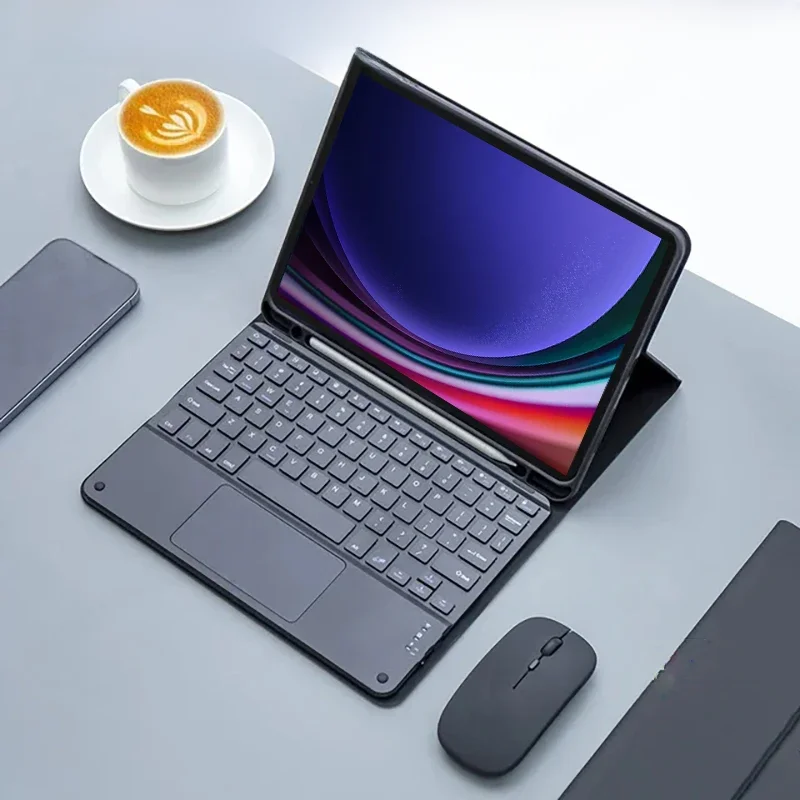 Etui z klawiaturą do Samsung Galaxy Tab A9 Plus, pokrowiec na tablet Tab S8 S9 Ultra S7 S9 FE+ A8 S6 Lite A7 Lite Magic Keyboard Case — zdjęcie 2