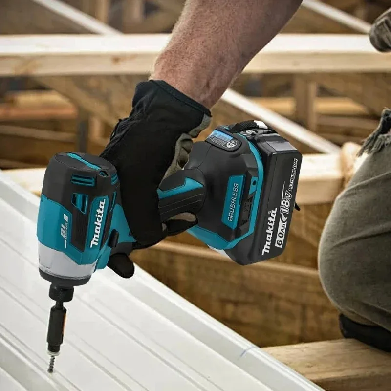 Makita DTD173 Brushless Impact Screwdriver Rechargeable Screwdriver Drilling Machine Cordless Power Tool 18V Battery Power Tool