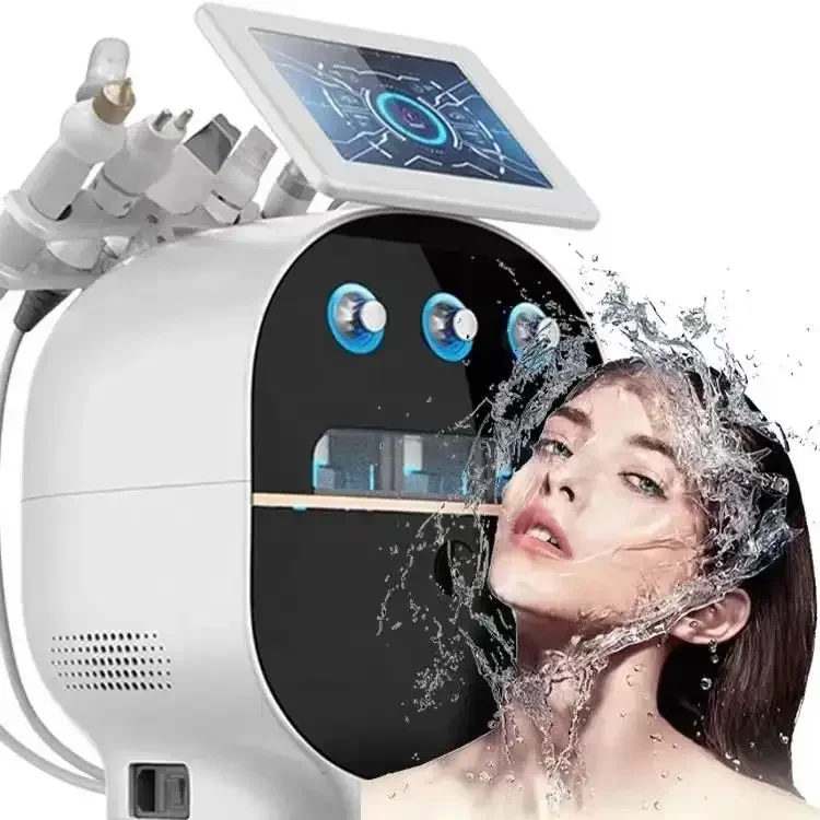 

2024 Multifunctional 6 in 1 Small Bubble Facial skin Care Machine EMS Oxygen Anti-aging Skin Rejuvenation Beauty Equipment