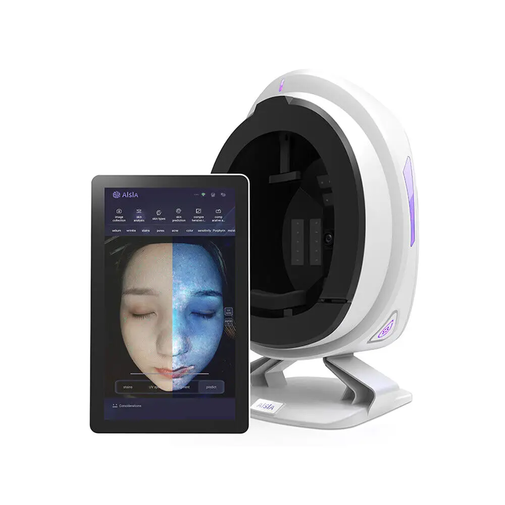 3D Smart Magic Mirror Skin Analyzer Machine Aisia Skin Analysis System Acne Pigmentation Analysis Face Scanner