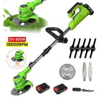 850W Electric Lawn Mower Outdoor Handheld Lawn Trimmer Retractable Adjustable Pole Garden Trimmer Lawn Mower Power Tools