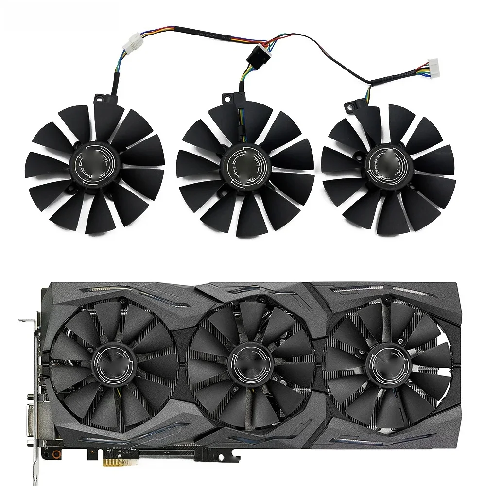 87MM T129215SU 6Pin zamiennik dla ASUS Strix GTX 1070 OC 1080 1060 1080Ti RX480 GTX1080 karta wideo wentylator — zdjęcie produktu 7
