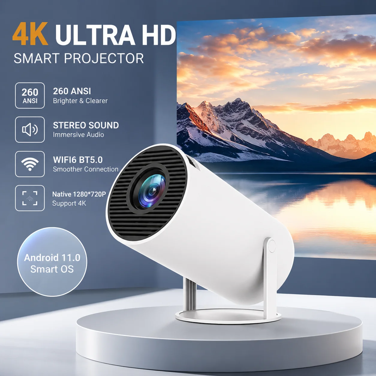 Home Cinema Hdmi - 2026 New HY300 Projector 4K Android