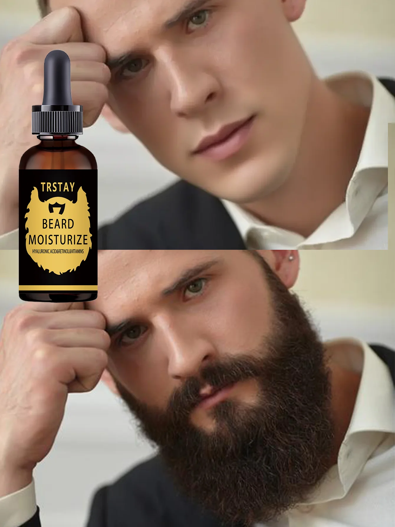 Moisturizing Mens Beard Care Oil with Natural Ingredients Nourishes Stimulates Thicker Fuller Beard Soothes Skin After Shaving P