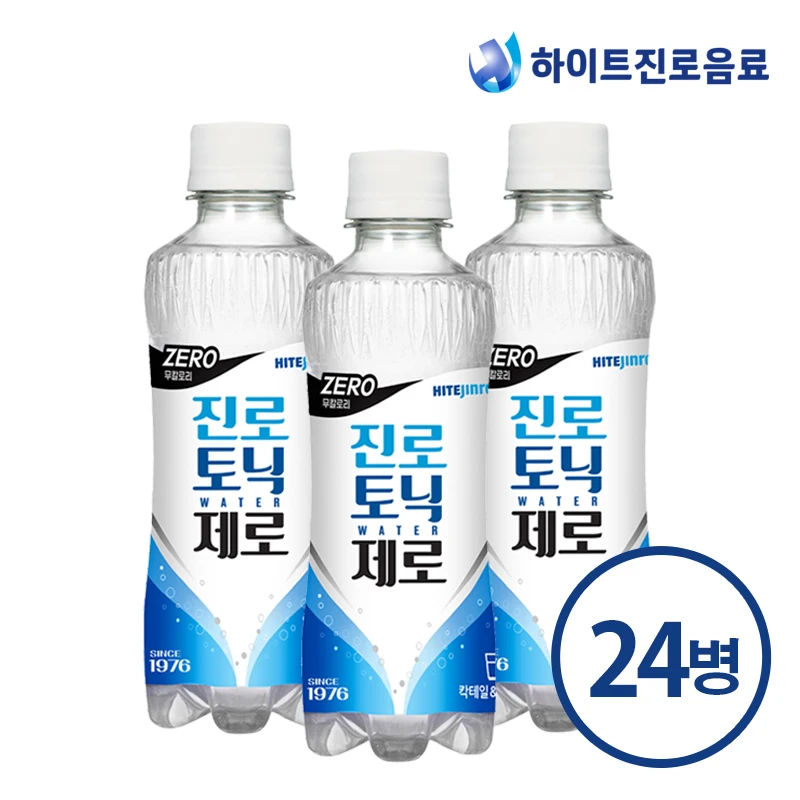 진로토닉워터 제로 플레인 300ml 24병