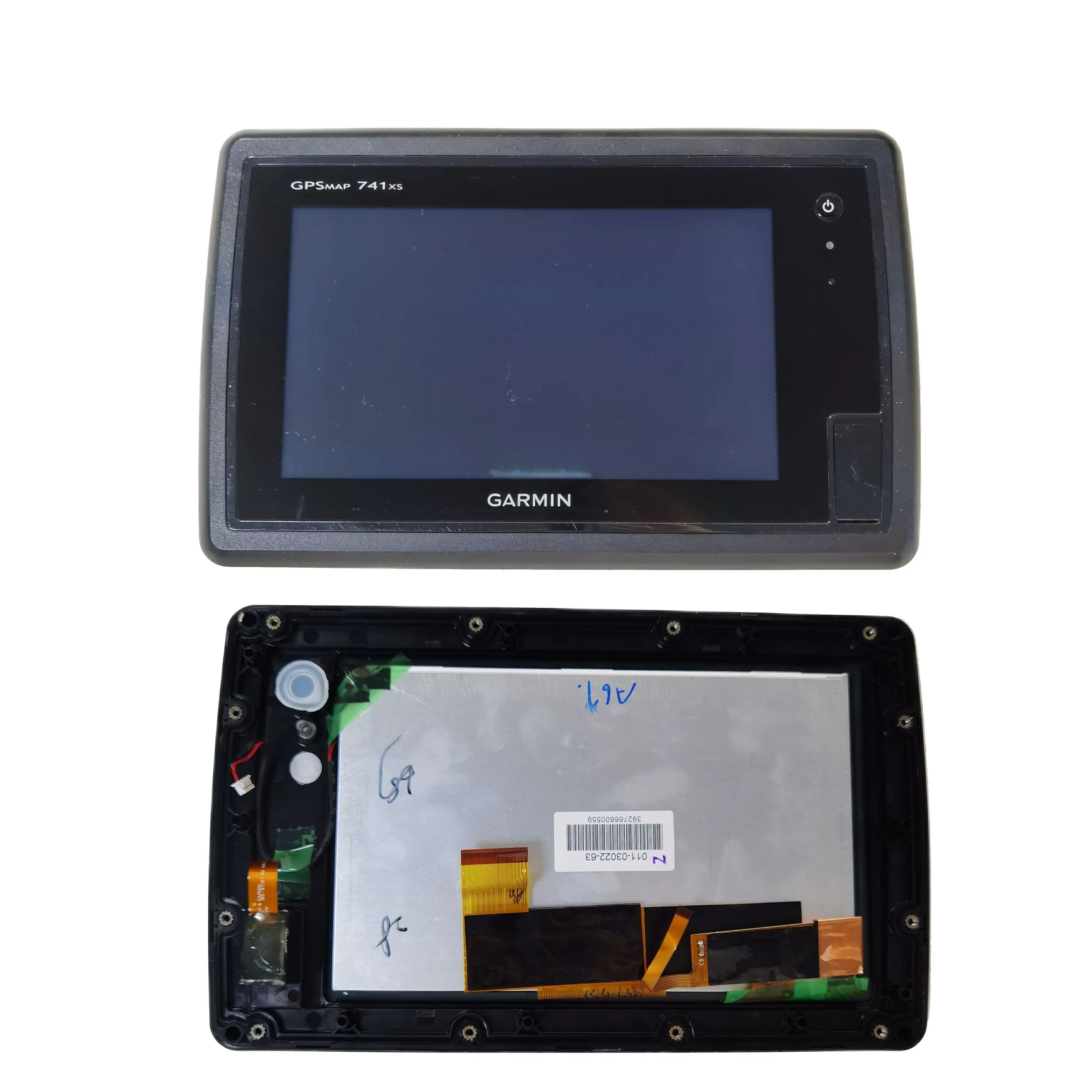 

7 inch LCD Touchscreen with Frame For Garmin GPSMAP 741XS Chartplotter LCD repair replacement 010-01102-01