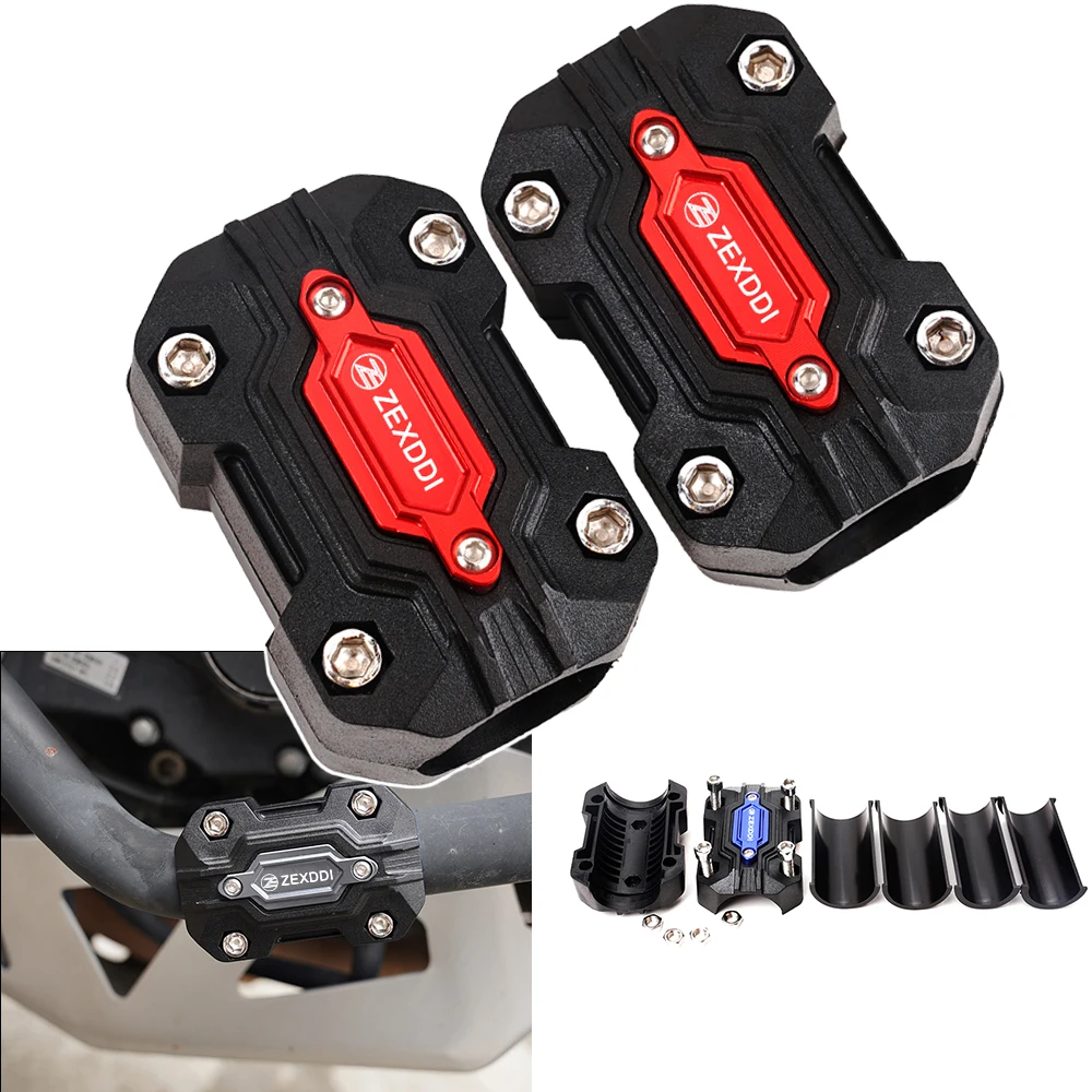 ZEXDDI For Honda TRANSALP750 TRANSALP 750 XL750 2023 2024 Motorcycle Accessories Engine Guard Crash Bar Bumper Protector Block