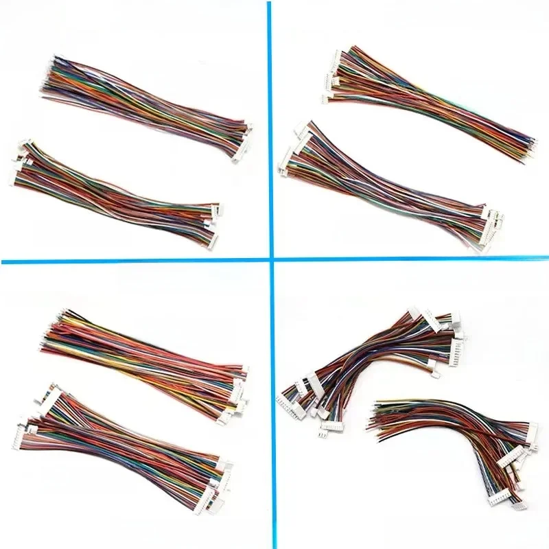 10 pièces/lot 1.25 1.5 2.0 2.54 JST/ZH/PH/XH 1.25MM 1.5MM 2.0MM 2.54MM connecteur femelle avec fil 2/3/4/5/6/7/8/10P/12 broches