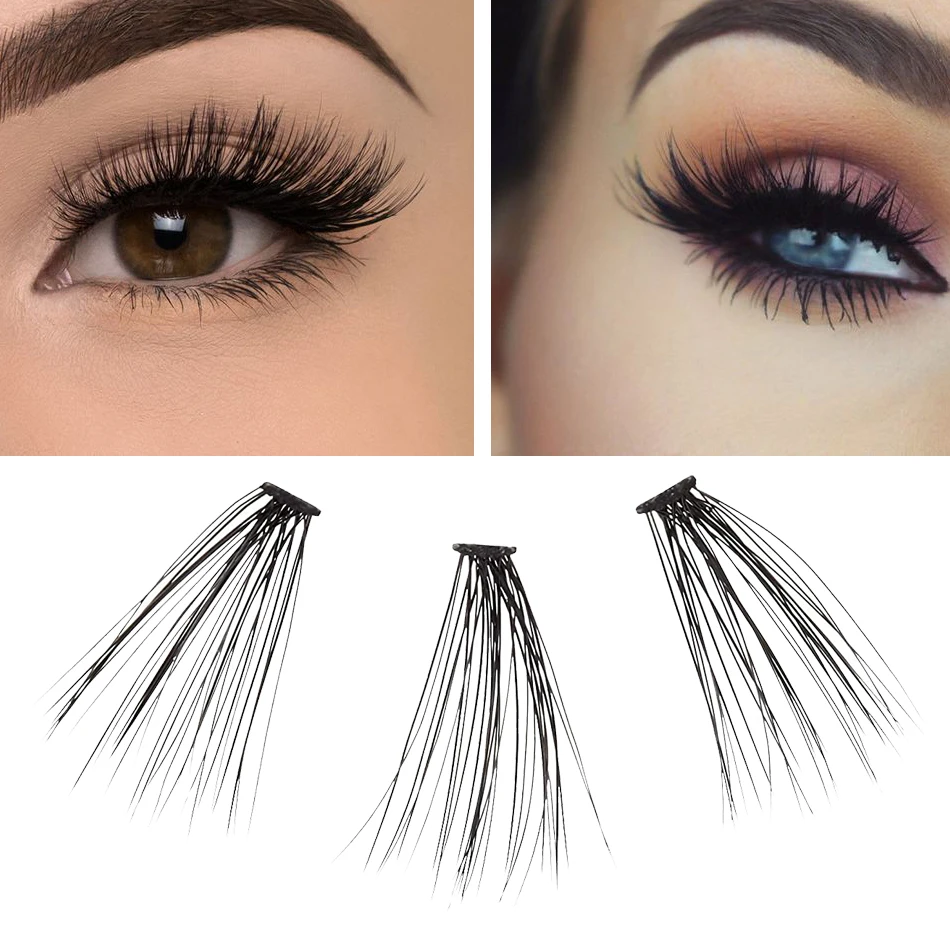 LINYAGSSE 20D 30D 0.07 10pcs/lot Self-Grafting Cluster Lashes Natural Mink Eyelash Individual Extension Lashes Makeup Cilias