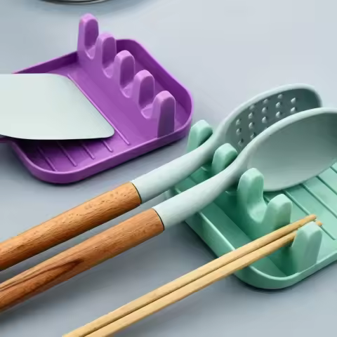 1/2 Piece Cutlery Rack Green, Easy To Clean, Suitable for Home and Kitchen Use, Dry Tableware, Durable Kitchen Tools