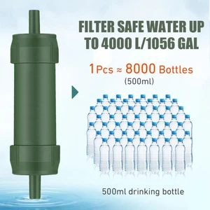 كيس ماء من ألياف الكربون للبقاء على قيد الحياة أو مستلزمات الطوارئ ، قش فلتر مياه صغير ، في الهواء الطلق ، التخييم ، TUP ، 1 قطعة أعلى 6 مبيعات لفلاتر المياه المنزلية - رقم 2