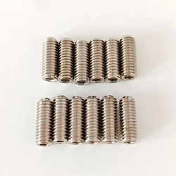 12 Pcs Electric Guitar Bass Bridge String Saddle Adjust Height Hex screws - Tremolo Bridge Hexagon Screw - M3*8mm-12mm