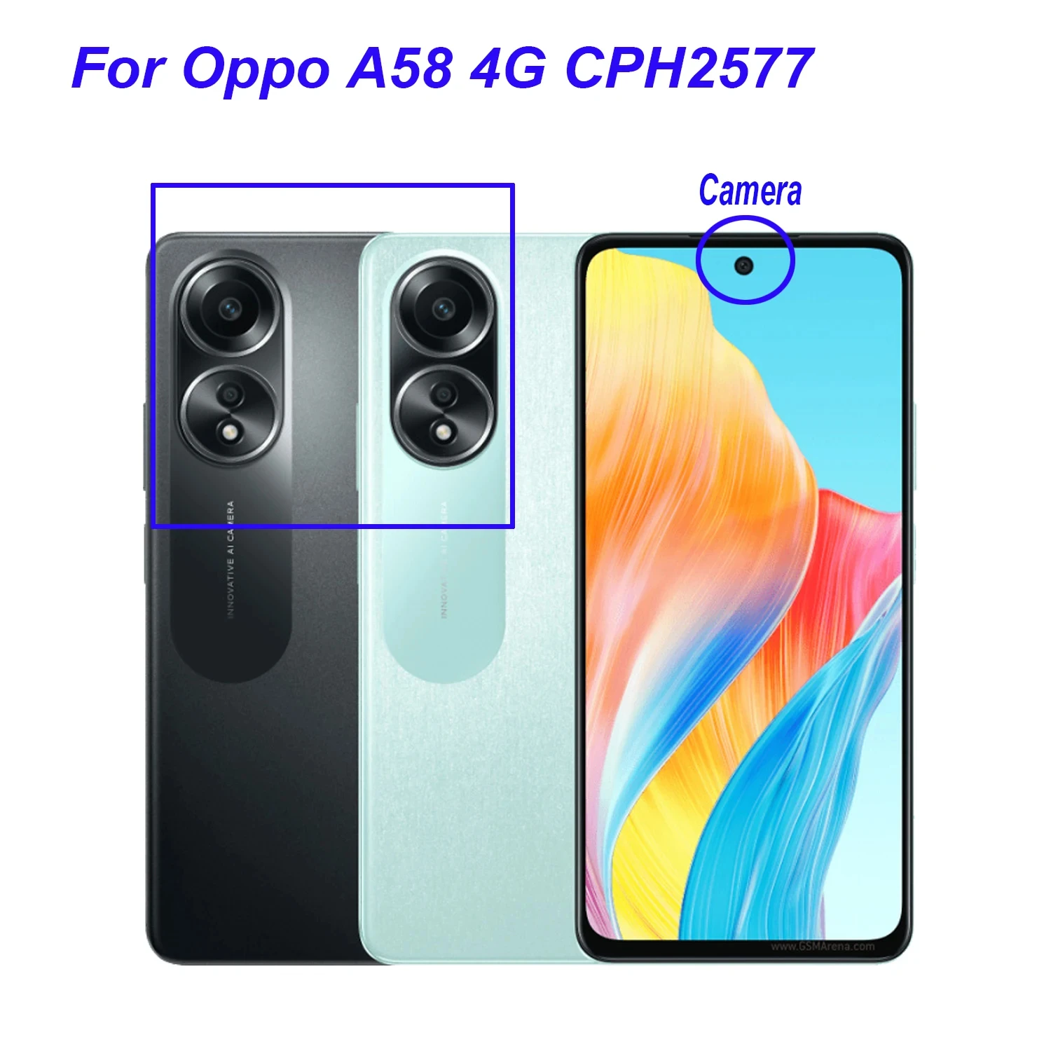 NEW For OPPO A78/A58 5G CPH2483 CPH2495 LCD Display Touch Screen Digitizer Assembly With Frame for OPPO A78 4G CPH2565 LCD OLED