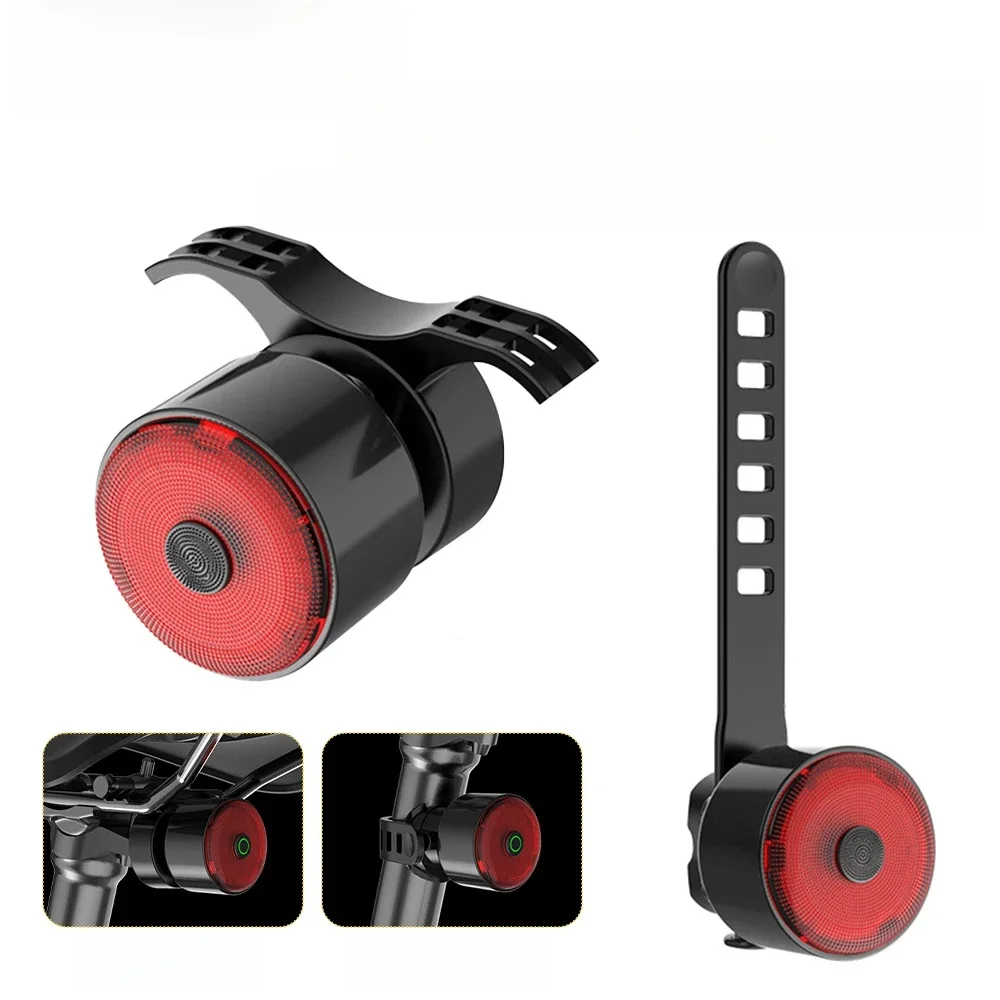 AliExpress cycle zone Bicycle Smart Brake Sensing Lights Bike Rear Light Type-C Charging LED Cycling Taillight for Night Riding Safety MTB Accessories