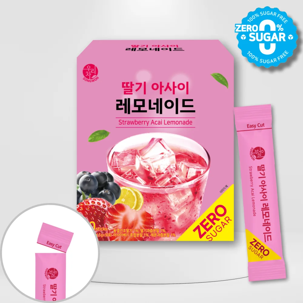 Songwon Our Tea Gero Sugar Strawberry Ashi lemonade 50T x 2 pieces